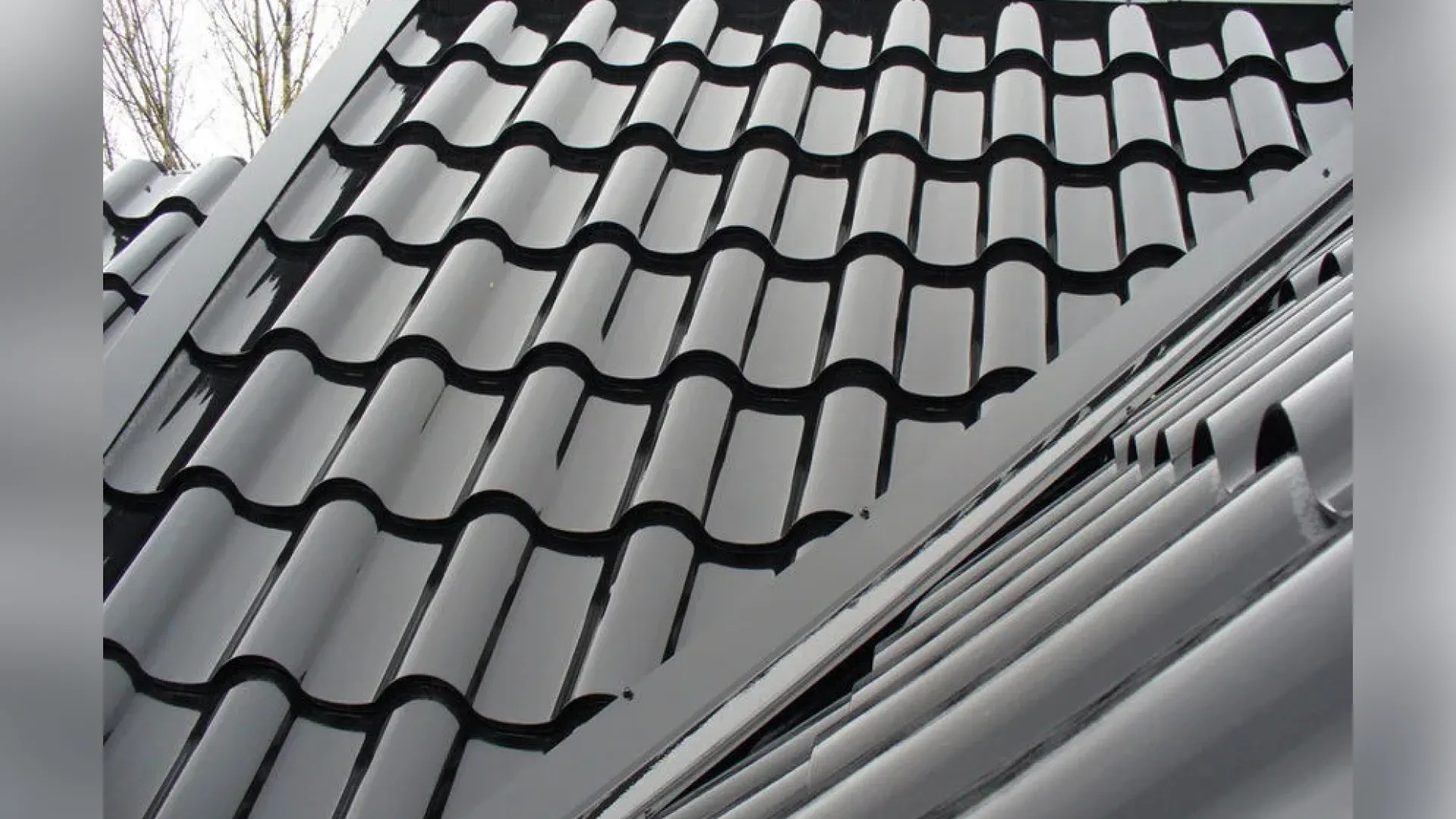 Металлочерепица  1.195хL м Монтерроса М Grey серый VALORI