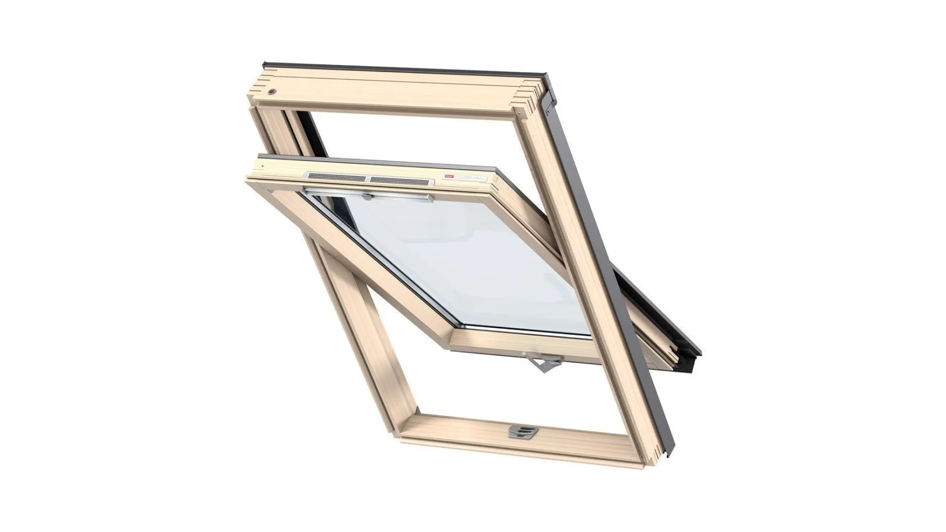 Мансардные окна 60х90 мм для плоских крыш пластик FAKRO